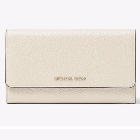 Michael Kors Handbags - Nwt Michael Kors trifold wallet lt cream